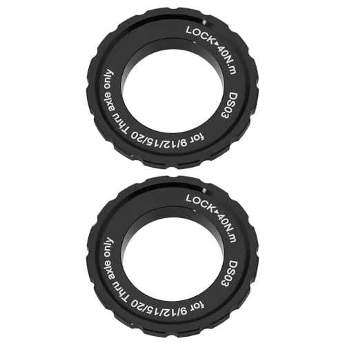 SG Store Centerlock-Bremsscheibe, kompatibel mit Shimano, kompatibel mit 15/20 mm Steckachse, 44 x 26 x 8 mm, Aluminiumlegierung, Fahrradnabenschloss für Fahrrad, Mountainbike, 2 Stück