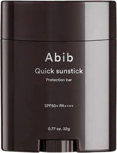 Abib Quick Sunstick Protection Bar SPF50+ - Tagespflege mit 22g, ideal für tägliche Anwendung, schützt die Haut effektiv vor UV-Strahlen und sorgt für ein frisches Hautgefühl.