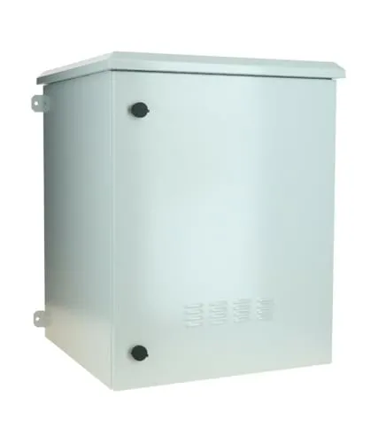 DSIT 15HE 19 Zoll Outdoor Serverschrank - IP55 Schutz - Robuster 15 HE 19-Zoll Serverschrank für Wandmontage, schützt Ihre Geräte vor Witterungseinflüssen. Ausgestattet mit aktivem Lüftersystem und abschließbarer Tür, ideal für den Außeneinsatz.