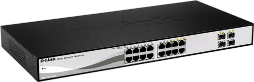 D-Link Web Smart DGS-1210-16 - Managed Gigabit Switch mit 16 Ports, lüfterlos und ideal für kleine und mittlere Unternehmen