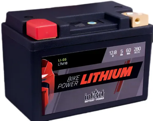 Intact LI-05 Bike-Power Lithium 5Ah Motorradbatterie LTM18