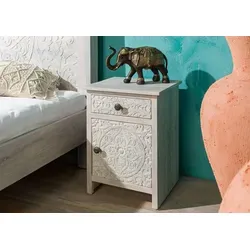 Massivmoebel24 Nachttisch KASHMIR von Massivholzmöbel24