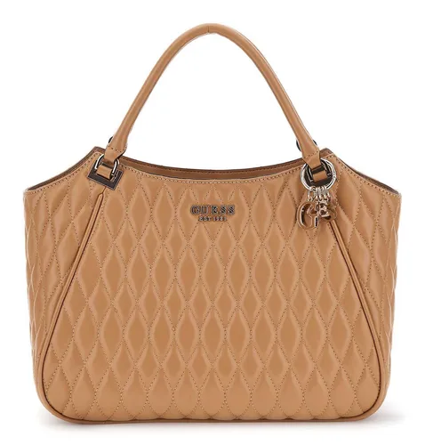 GUESS Valla Tote Bag Shopper Umhängetasche Beige - Stylische Shopper-Tasche für Damen, ideal für die Freizeit. Aus hochwertigem Polyurethan, mit verstellbarem Tragegurt und praktischem Reißverschluss. Setze ein modisches Statement!
