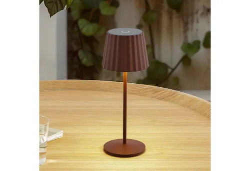 Lindby Dimmbare LED Akku Tischlampe mit Touchsensor - Tischlampen für drinnen und draußen – stufenlos dimmbar mit Touchsensor, wetterbeständig (IP54) und kabellos für bis zu 7,5 Stunden Licht. Ideal für Garten, Terrasse oder als Nachttischlampe.
