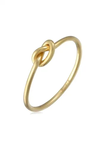 Elli Damen Knoten Geo Minimal in 375 Gelbgold von Elli