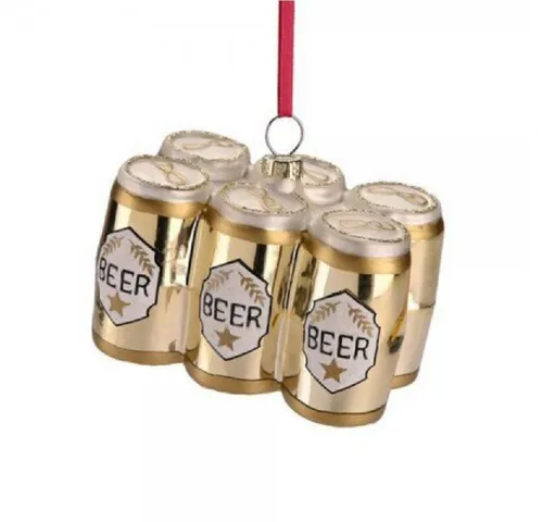 Giftcompany Weihnachtsbaumkugel Christbaumschmuck Sixpack Bier