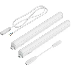 ledscom.de LED Unterbau-Leuchten Rigel, je 31,3cm (weiß, 7,8W, je 445lm, 130°) 2er Set