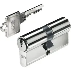 BKS Einbaudoppelzylinder Zackenschlüsselsystem PZ 88 - 55 / 70 mm - Schließtechnik mit beidseitiger Sperrung, idealer Schutz gegen Anbohren und Schlagpicking, geprüft nach DIN EN 1303.