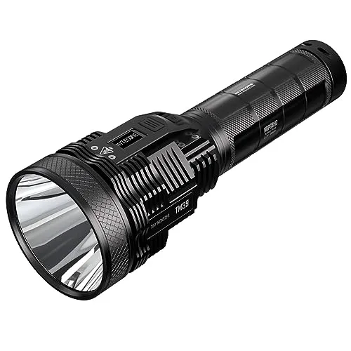 Nitecore TM39 Taschenlampe - 5200 Lumen, 1500 m Reichweite - Hochleistungs-Taschenlampe mit OLED-Display, ideal für Outdoor-Abenteuer und Notfälle. Maximale Leistung von 5200 Lumen für beeindruckende Sichtbarkeit.