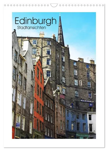Edinburgh - Stadtansichten Wandkalender 2026 - Kalender mit 12 minimalistischen Fotografien von Edinburgh, ideal als Geschenk für jeden Anlass. Hochwertiger Druck und klimafreundliche Produktion in Deutschland.