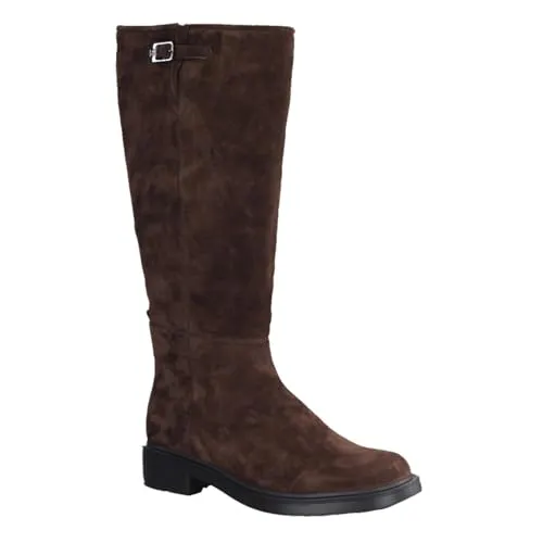 HÖGL Schaftstiefel 010194221000 aus Rauleder für Damen - Gr. 37 - Elegante Schaftstiefel in braun mit samtiger Oberfläche, flexibler Laufsohle und praktischem Elastikeinsatz für optimalen Tragekomfort.