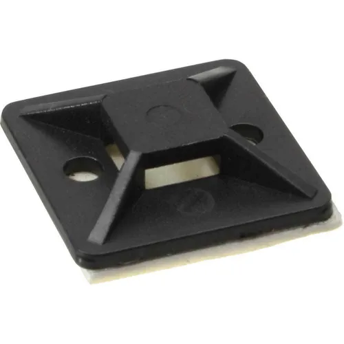 InLine® Befestigungssockel für Kabelbinder, 25x25mm, selbstklebend (59965H)  