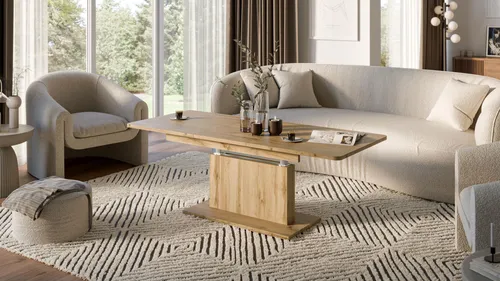 Produktbild designimpex DC-1 Ausziehbarer Couchtisch