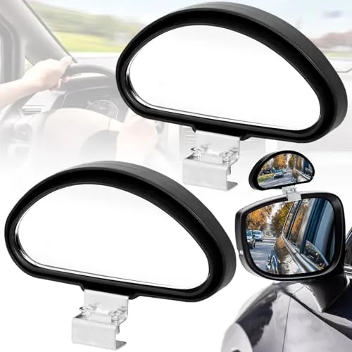 Srup 2 Stück Toter Winkel Spiegel Auto, Verstellbar Totwinkel Spiegel Zusatzspiegel, Toter Winkel Spiegel, Verstellbar Zusatz Auto Aussenspiegel Weitwinkel für Den Blindspot Bei Anhänger und Wohnwagen