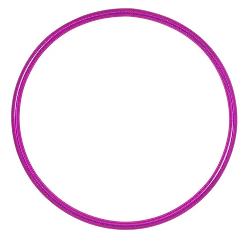 hoopomania Kinder Hula Hoop Reifen mit Hologramm Muster 80cm – Pink - Bauchtrainer & Rückentrainer, handgefertigt in Deutschland, leicht und robust, fördert Ausdauer und Körperhaltung für unvergessliche Kindheitserinnerungen.