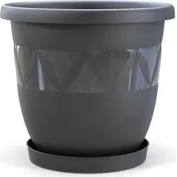 Blumentöpfe & Pflanzgefäße Grau von Plastard