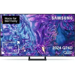 Samsung GQ75Q74DATXZG AI QLED TV 75 Zoll