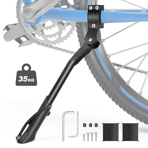 Yomisee Fahrradständer 24-27.5 Zoll, Höheverstellbar Fahrrad Ständer, rutschfest Seitenständer Fahrrad für Mountainbike, E-Bike, Trekking, Cityrad