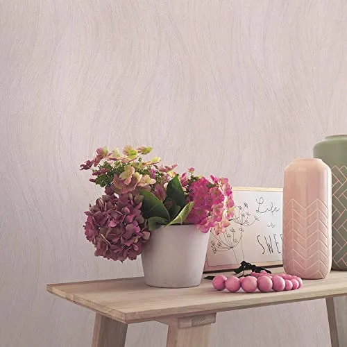 Erismann Vliestapete Rosa Silber Metallic Wellenmuster Abstrakt 10317-05