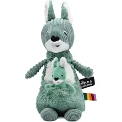 Les Deglingos Allezou Kangurou Maman/Baby – Extra weiches Plüschtier
