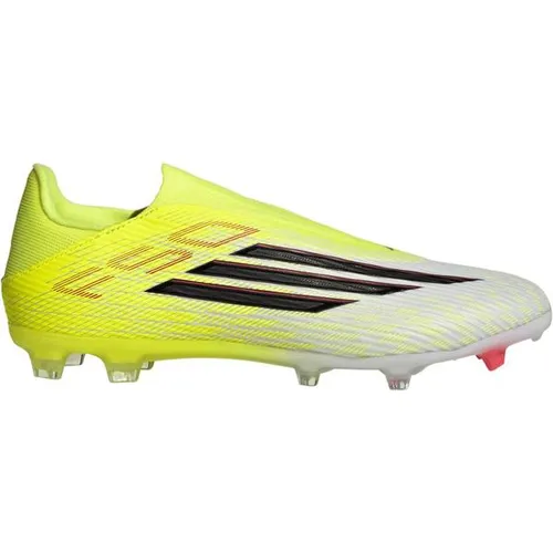 Adidas F50 LEAGUE LL FG/MG - Gelb - Laceless Fußballschuhe für festen Boden, entwickelt für Geschwindigkeit und Agilität. Das leichte Fiberskin-Obermaterial sorgt für ein angenehmes Tragegefühl und optimalen Halt.