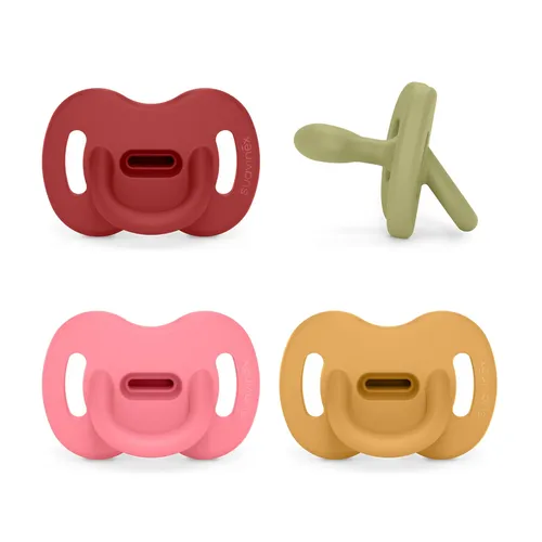 Suavinex, Schnuller aus Silikon 4er-Pack, für Babys 6-18 Monate, Schnuller mit p