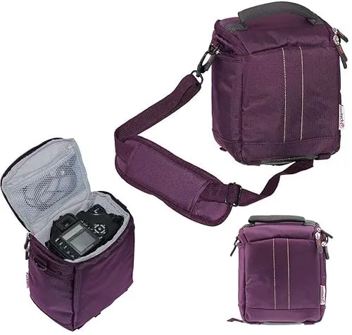 Navitech Lila DSLR SLR Kamera Tasche Kompatibel mit dem Easypix PowerPro VX6430 Compact Camera