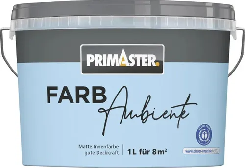 Primaster Farbambiente Wandfarbe matt himmelblau 1 L Innen