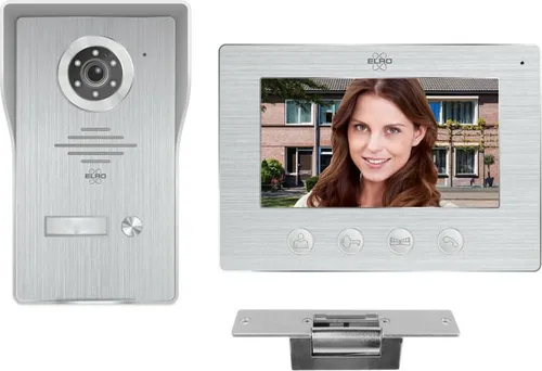 IP Türsprechanlage mit Kamera und Türöffner, Video Türklingel für 1 Familienhaus