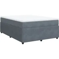 vidaXL Boxspringbett Dunkelgrau 140x190 cm mit Taschenfederkernmatratze - Bequeme Betten für erholsamen Schlaf! Dieses stilvolle Boxspringbett mit Samtbezug und komfortabler Taschenfederkernmatratze bietet optimalen Halt und individuelle Unterstützung für jede Körperstelle.