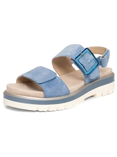 ara Damen Malaga Sandale, Coolblue 12 21003 14, 40 EU - Wanderschuhe mit Wechselfussbett, High Soft für optimalen Komfort und Unterstützung bei jedem Schritt.