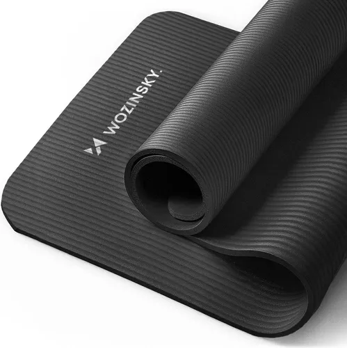 Wozinsky Gymnastikmatte 181 X 63 X 0,9 Cm Dick Yoga-Gymnastikmatte Schwarz