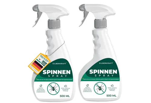 Silberkraft Insektenspray Spinnenspray 500 ml mit kostenlosem E-Book - Das Silberkraft Spinnenspray 500 ml ist ein gebrauchsfertiges Spray zur effektiven Abwehr von Spinnen in Wohnräumen und Kellern. Einfach gezielt in Ecken und Ritzen sprühen. Inklusive gratis E-Book mit nützlichen Tipps zur Anwendung.