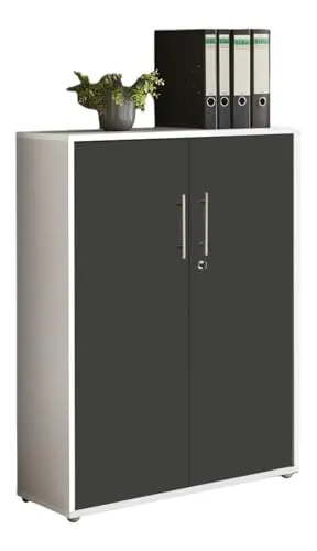 Aktenschrank abschließbar für Büro und Homeoffice – 3 oder 5 Ordnerhöhen - Vielseitiger Aktenschrank in 3 oder 5 Ordnerhöhen, ideal für die sichere Aufbewahrung von Dokumenten. Mit stabilen, abschließbaren Türen und flexibler Innenaufteilung – perfekt für Büro und Homeoffice.