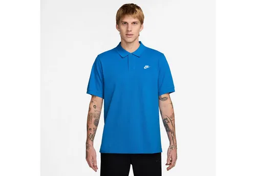Nike Sportswear Poloshirt M NK CLUB SS POLO PIQUE gerade Passform, kurze Ärmel, 2-Knopf-Kragen, sportlicher Stil