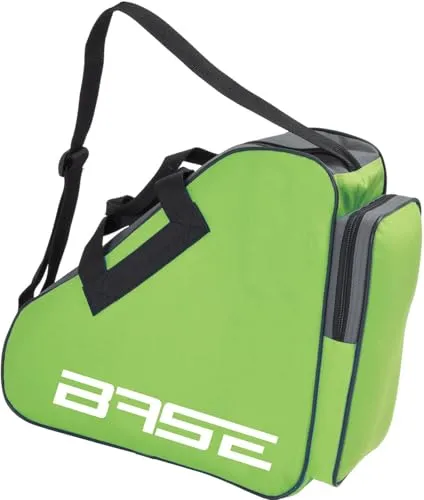 BASE - Skatebag I Schlittschuhtasche mit Henkeln I Eishockey-Bag mit Reisverschluss & praktischen Fächern I inkl. verstellbarem Trageriemen, grün