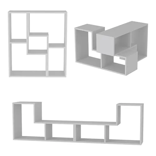 en.casa TV-Board »Hustersurd« 2-tlg. modulares Möbelset - Modulares Möbelset als TV-Board, Couchtisch oder Standregal, flexibel kombinierbar und ideal für individuelle Wohnlösungen. Pflegeleichte Oberflächen sorgen für dauerhafte Schönheit.
