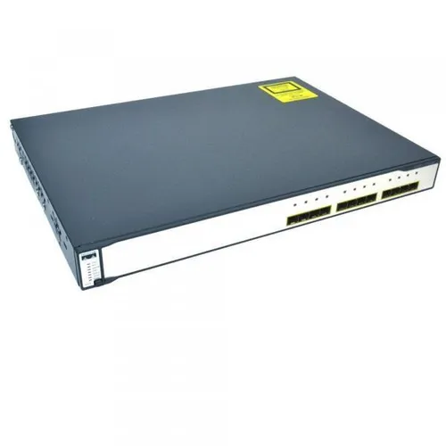 Cisco Catalyst 3750G-12S-S Switch - 12 x SFP, Rack-montierbar - Managed Switch für Server-Zubehör, bietet hohe Flexibilität und Leistung für Netzwerkadministratoren.