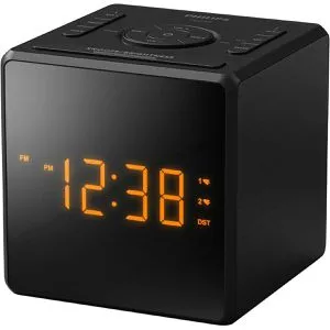 Philips TAR4500 Uhrenradio - UKW-Radiowecker mit RDS, sanftem Weckalarm und USB-C-Anschluss für einfaches Laden, perfekt für einen entspannten Start in den Tag.