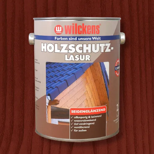 Holzschutzlasur Wilckens mahagoni 2,5l Lasur Wetter Schutz (5,64€/1l)