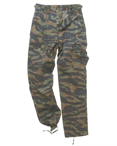 US Feldhose Typ BDU tiger stripe - NEU - Wanderhosen für Camping und Outdoor, in Größe XXL, robustes Material für höchste Strapazierfähigkeit und militärischen Look.