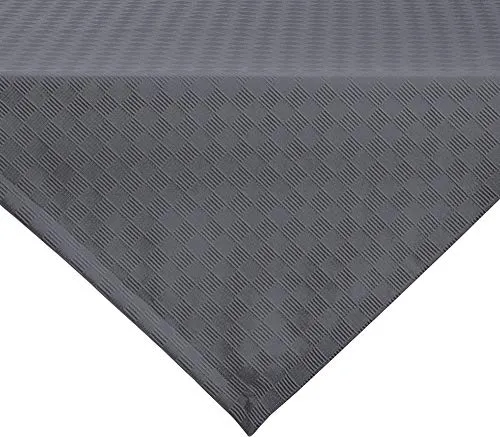 Erwin Müller Tischwäsche, Mitteldecke, Tischdecke Jacquard Karo, Paderborn dunkelgrau Größe 130x130 cm - fleckabweisend, schmutzunempfindlich und leicht zu reinigen (weitere Farben, Größen)