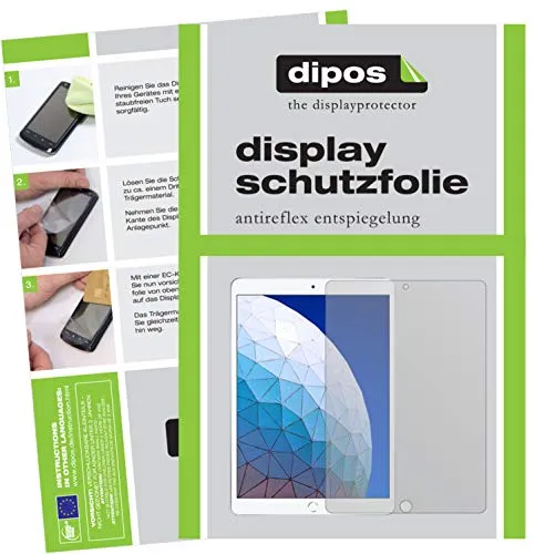 dipos I 2X Schutzfolie matt kompatibel mit Apple iPad Air (3.Gen 2019) 10.5 Zoll Folie Displayschutzfolie