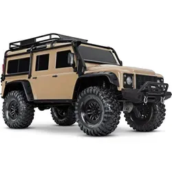 TRAXXAS TRX-4 Landrover Defender 1/10 - 2-Gang Getriebe & T-Lock - RC Crawler mit Allradantrieb und brushed Motor, ideal für Hobby-Modellbauer, bietet herausragende Geländegängigkeit und Fahrspaß.