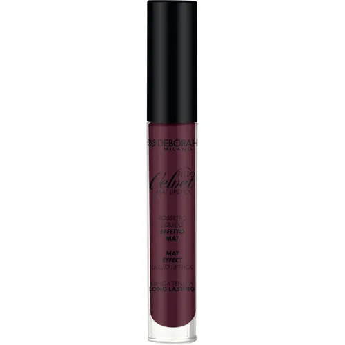 Deborah Milano Fluid Velvet Mat Lipstick No.09 - Intensives Matt-Finish - Make-up: Langanhaltender Lippenstift mit samtiger Textur für einen eleganten Look und hohe Farbintensität.
