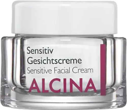ALCINA Empfindliche Haut Sensitiv Gesichtscreme 50 ml - Medizinische Körperpflege für gereizte Haut, beruhigt schnell und zuverlässig mit Panthenol und Squalan, ideal für empfindliche Haut.