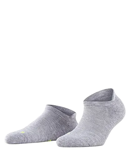 FALKE Damen Sneakersocken Cool Kick Sneaker W Sn weich atmungsaktiv schnelltrocknend kurz einfarbig 1 Paar, Grau Light Grey 3400-O, 39-41