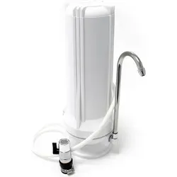 Naturewater TR201 1 Stufen Counter Top Wasserfilter, 5 μ, Filtereinsatz, Kartusche Filter, mit Universaladapter, Sedimentfilter