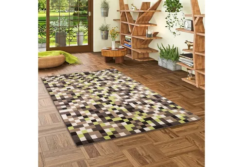 Pergamon Teppich Beige 80x150 cm - Weicher Velours Teppich in modernen Farben. Ideal für jeden Raum, pflegeleicht und schmutzabweisend. Perfekte Wahl für stilvolle Akzente in Ihrem Zuhause.