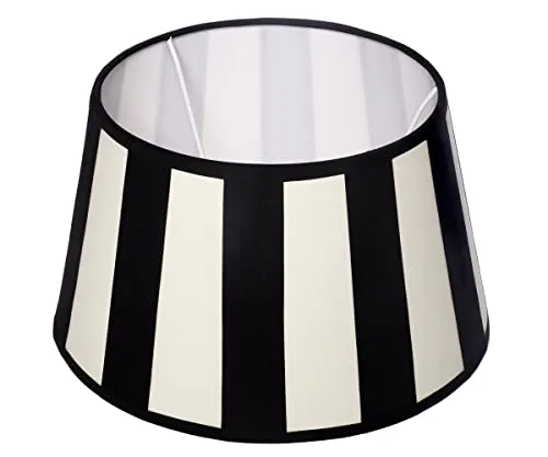 Brillibrum Design Lampenschirm gestreift in schwarz von Brillibrum